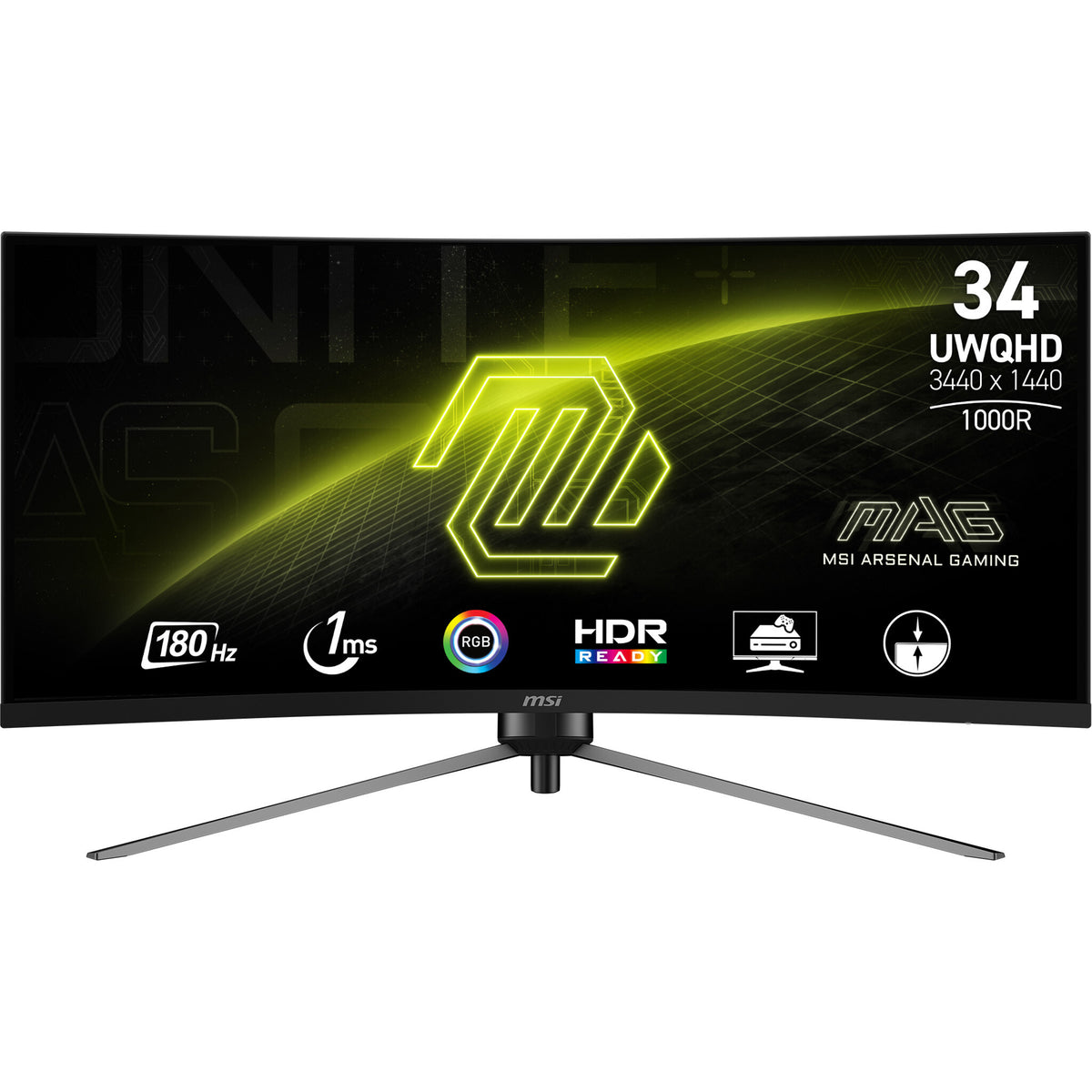 MSI MAG 345CQR - 86.4 cm (34&quot;) - 3440 x 1440 pixels UltraWide Dual Quad HD Monitor