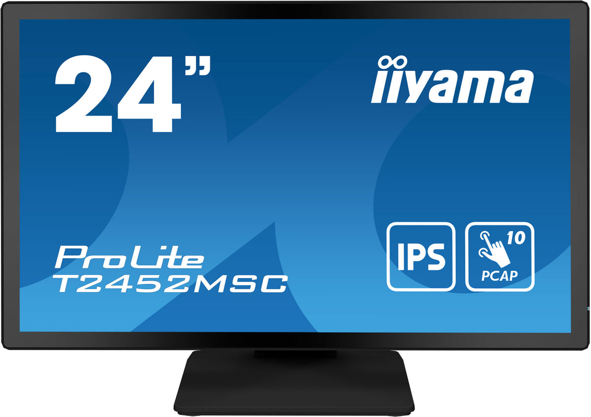 iiyama ProLite T2452MSC-B1 - 60.5 cm (23.8") - 1920 x 1080 pixels FHD LCD Touchscreen Monitor