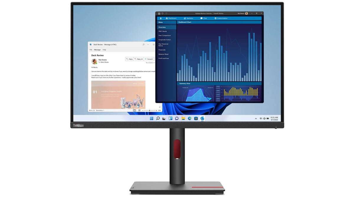 Lenovo ThinkVision T27p-30 LED display 68.6 cm (27") 3840 x 2160 pixels 4K Ultra HD Black