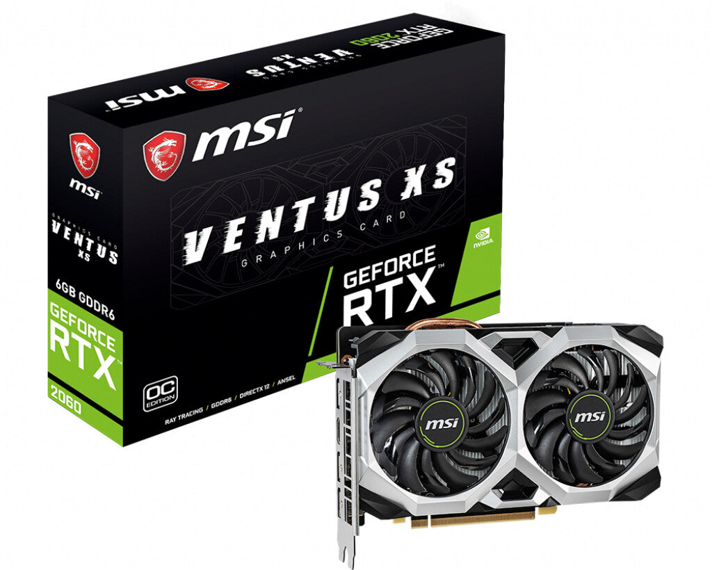 MSI VENTUS XS OC - NVIDIA 6 GB GDDR6 GeForce RTX 2060 graphics card