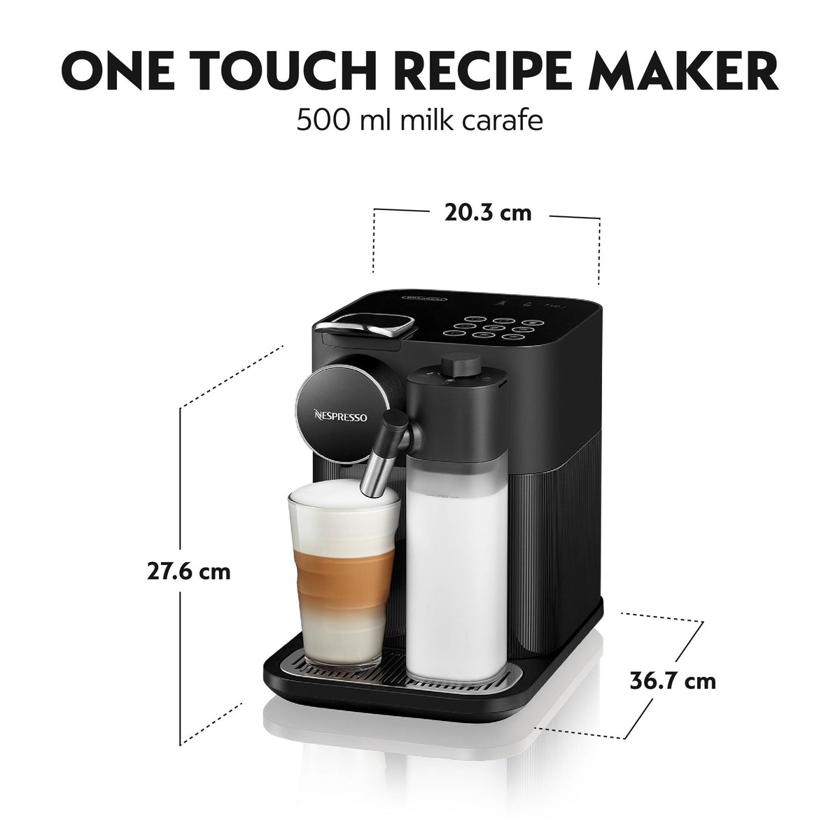 De’Longhi Gran Latissima - Nespresso Coffee Machine in Black