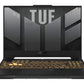 ASUS TUF Gaming F15 Laptop - 39.6 cm (15.6") - Intel® Core™ i7-13620H - 16 GB DDR5-SDRAM - 512 GB SSD - NVIDIA GeForce RTX 4050 - Wi-Fi 6 - Windows 11 Home - Black / Grey