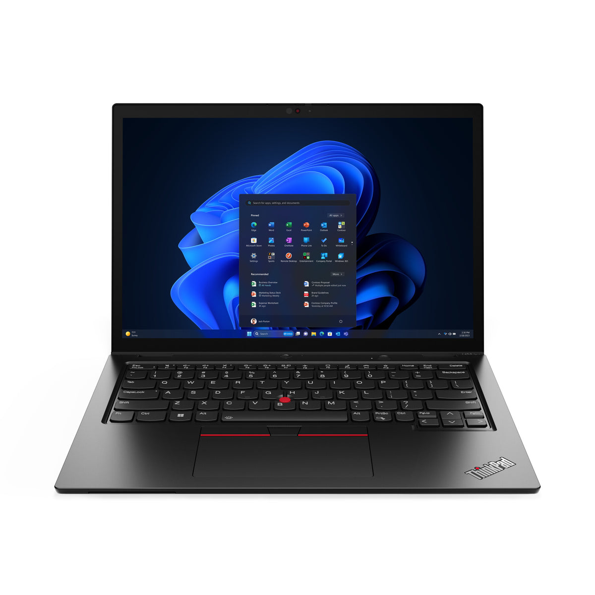 Lenovo ThinkPad L13 Hybrid (2-in-1) - 33.8 cm (13.3") - Touchscreen - Intel Core Ultra 7 155U - 16 GB LPDDR5-SDRAM - 512 GB SSD - Wi-Fi 6E - Windows 11 Pro - Black