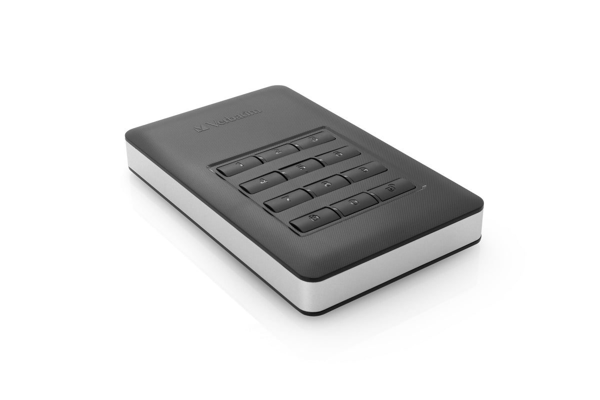 Verbatim Store 'n' Go Secure Portable HDD with Keypad Access in Black / Silver - 1 TB