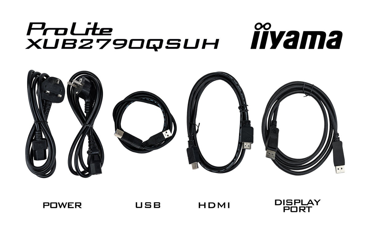 iiyama ProLite XUB2790QSUH-B1 - 68.6 cm (27") - 2560 x 1440 pixels 4K Ultra HD LED Monitor