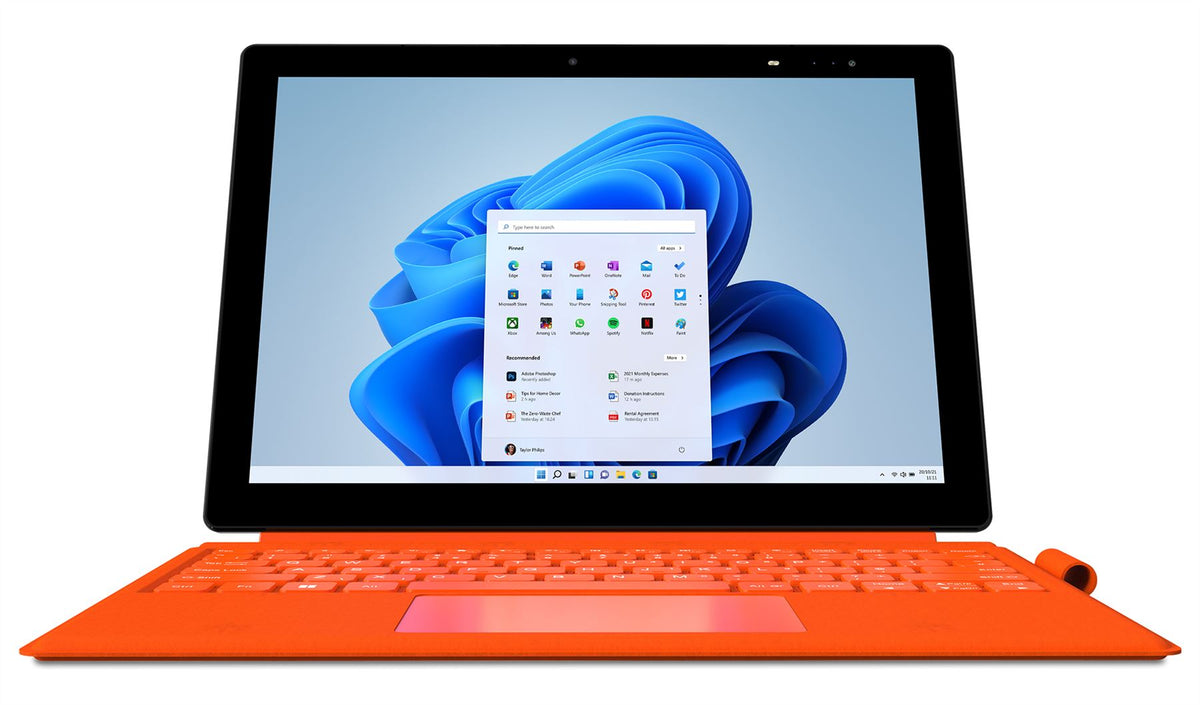 GeoPad 220 Hybrid (2-in-1) 12.1" - Touchscreen - Intel® Pentium® Silver N5030 - 4 GB LPDDR4-SDRAM - 128 GB SSD - Windows 11 Home in S mode - Orange