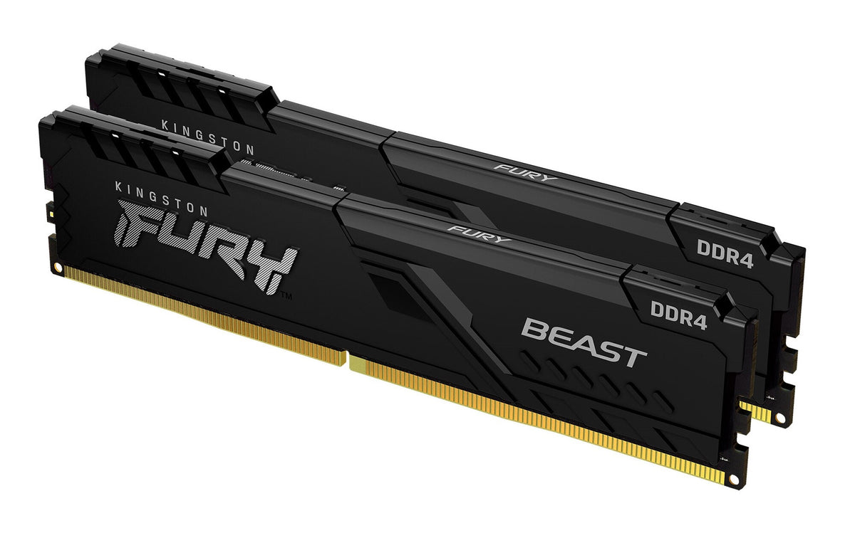 Kingston Technology FURY Beast Black - 16 GB 2 x 8 GB 3600MT/s DDR4 memory module