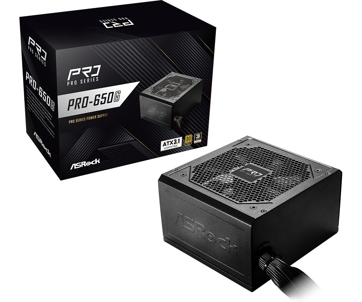Asrock PRO-650G power supply unit 650 W 24-pin ATX ATX Black