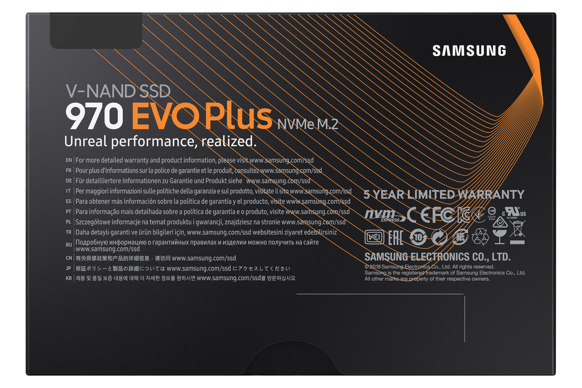 Samsung 970 EVO Plus - PCI Express 3.0 V-NAND MLC NVMe M.2 SSD - 250 GB