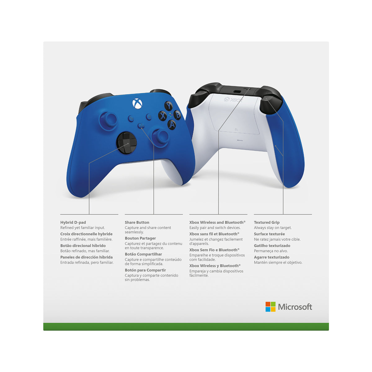 Microsoft Xbox Wireless Controller in Blue / White