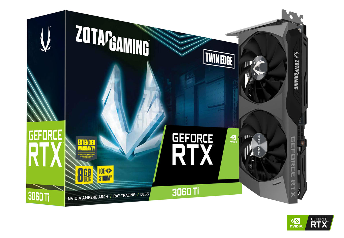 Zotac GAMING Twin Edge LHR - NVIDIA 8 GB GDDR6 GeForce RTX 3060 Ti graphics card