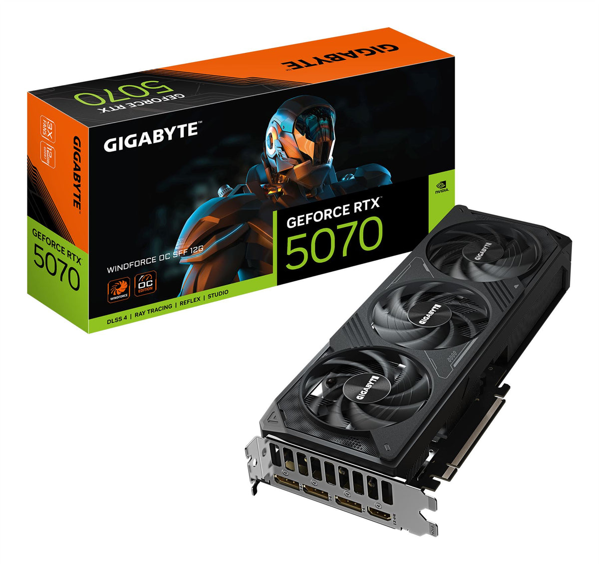 GIGABYTE WINDFORCE OC SFF - NVIDIA 12 GB GDDR7 GeForce RTX 5070 graphics card