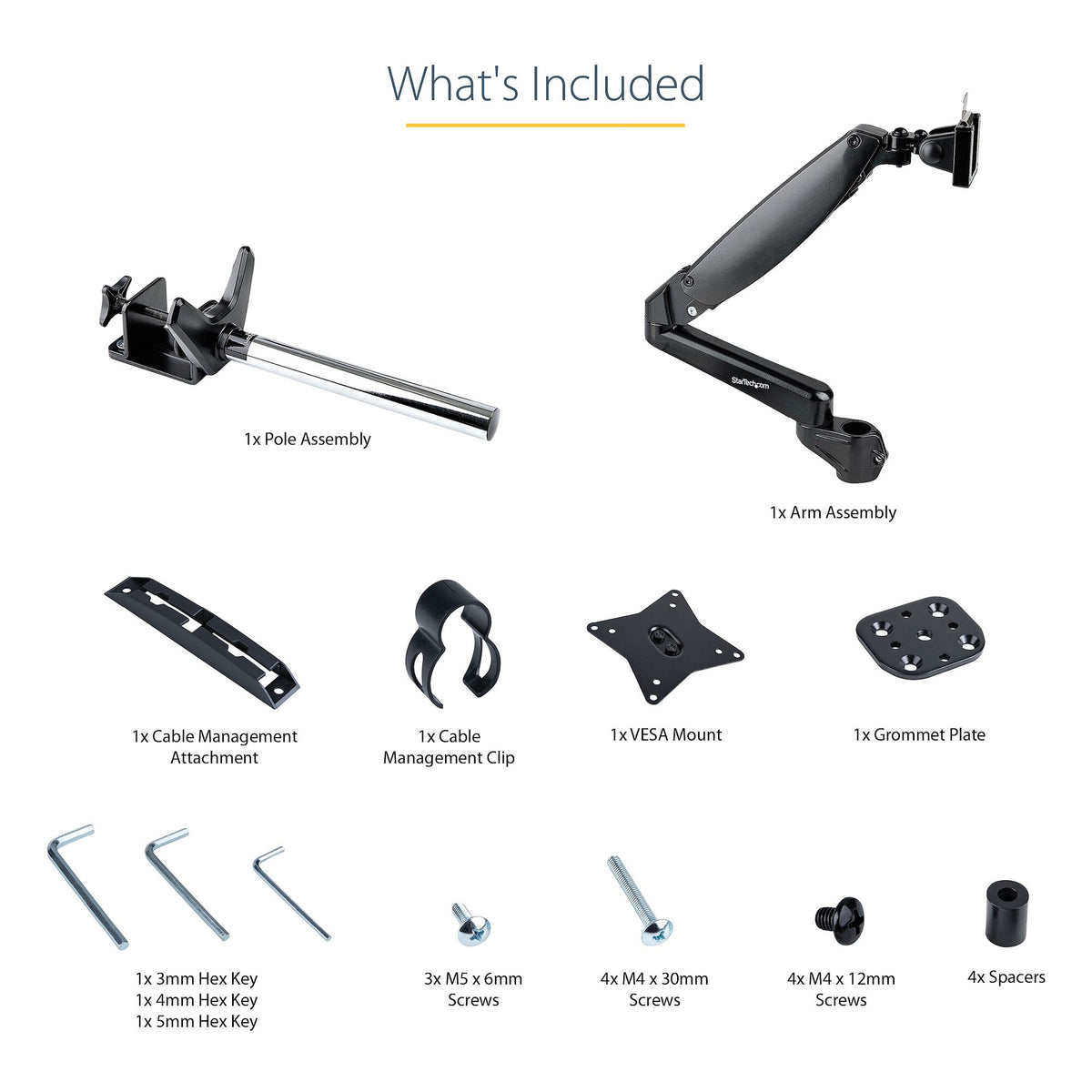 StarTech.com ARMPIVOTE2 - Desk monitor mount for 81.3 cm (32") to 124.5 cm (49")