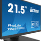 iiyama ProLite T2252MSC-B2 - 54.6 cm (21.5") - 1920 x 1080 pixels FHD LCD Touchscreen Monitor