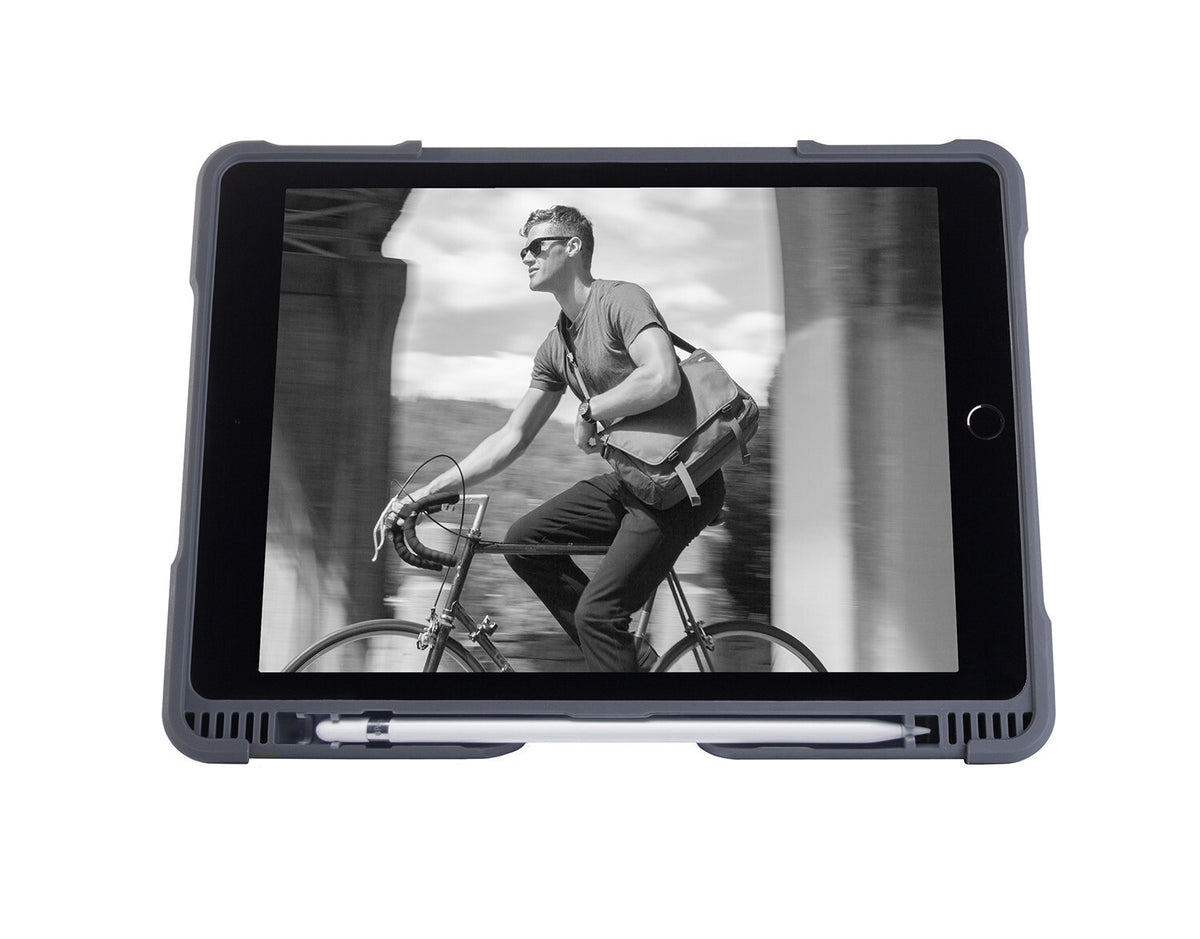 STM Dux Plus Tablet Case for 9.7" iPad in Black / Grey