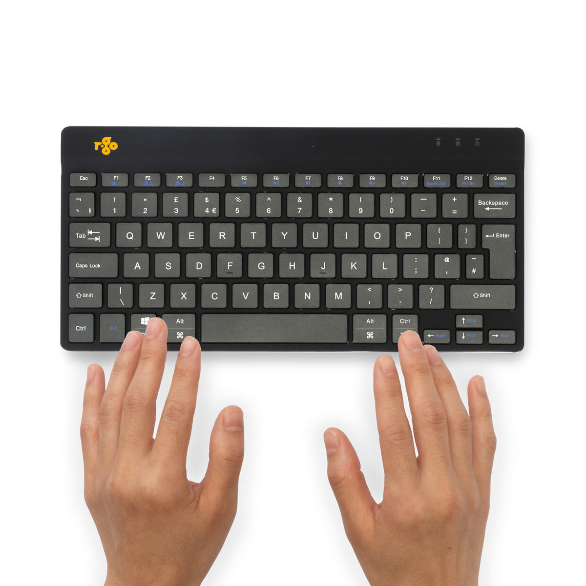 R-Go Tools Compact Break R-Go keyboard, QWERTY (UK), bluetooth, black