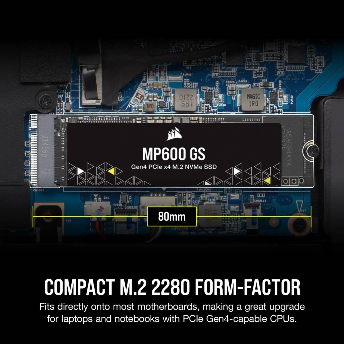Corsair MP600 GS - PCI Express 4.0 3D TLC NAND NVMe M.2 SSD - 500 GB
