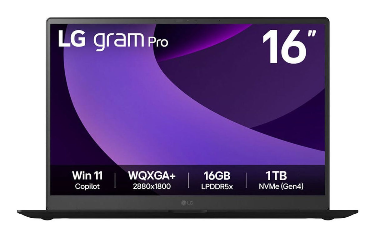 LG Gram Pro Laptop - 40.6 cm (16&quot;) - Intel Core Ultra 7 225H - 16 GB LPDDR5x-SDRAM - 1 TB SSD - Wi-Fi 7 - Windows 11 Home - Black