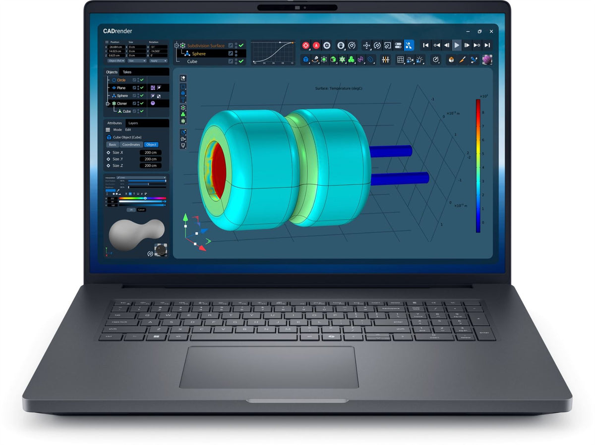 DELL Pro Max 18 Plus MB18250 Intel Core Ultra 9 285HX Mobile workstation 45.7 cm (18") Quad HD+ 64 GB DDR5-SDRAM 1 TB SSD NVIDIA RTX PRO 3000 Blackwell Wi-Fi 7 (802.11be) Windows 11 Pro Black UK English