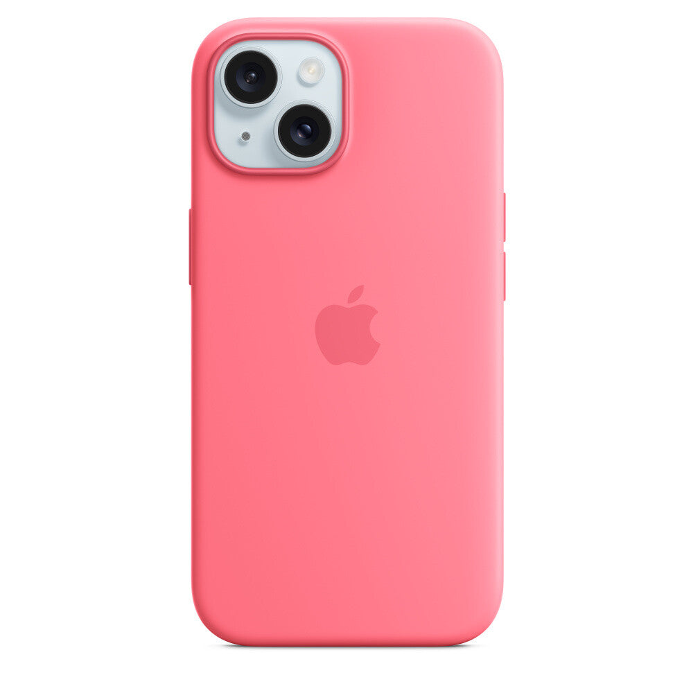 Apple MWN93ZM/A - Silicone Case with MagSafe for iPhone 15 in Pink