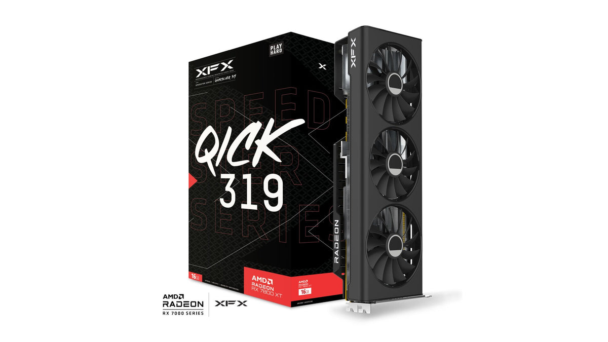 XFX Speedster QICK 319 "Core Edition" - AMD 16 GB GDDR6 Radeon RX 7800 XT graphics card