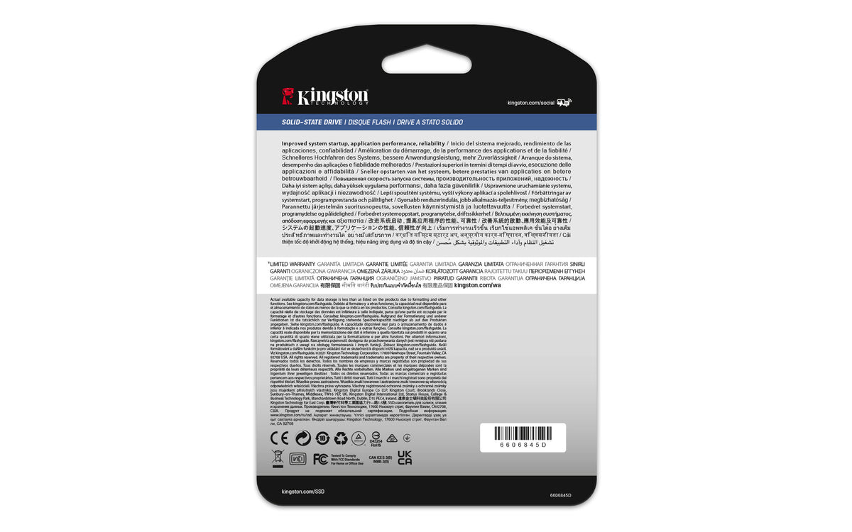 Kingston Technology DC600M -  Enterprise SATA 2.5” SSD - 480 GB