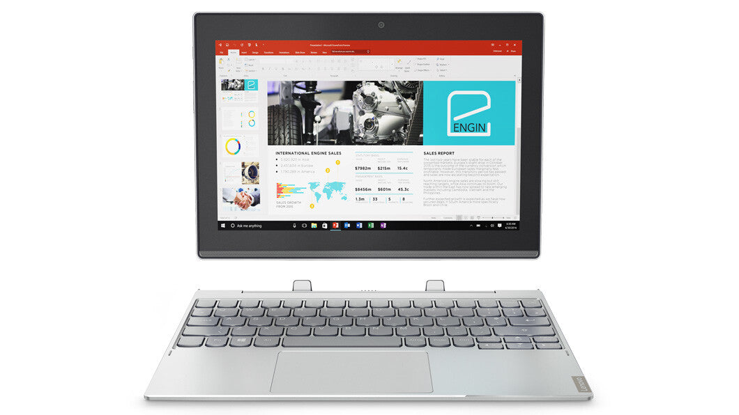 Lenovo Miix 320 Hybrid (2-in-1) - 25.6 cm (10.1") - Touchscreen - Intel Atom® x5-Z8350 - 4 GB DDR3-SDRAM - 64 GB eMMC - Windows 10 Home - Silver