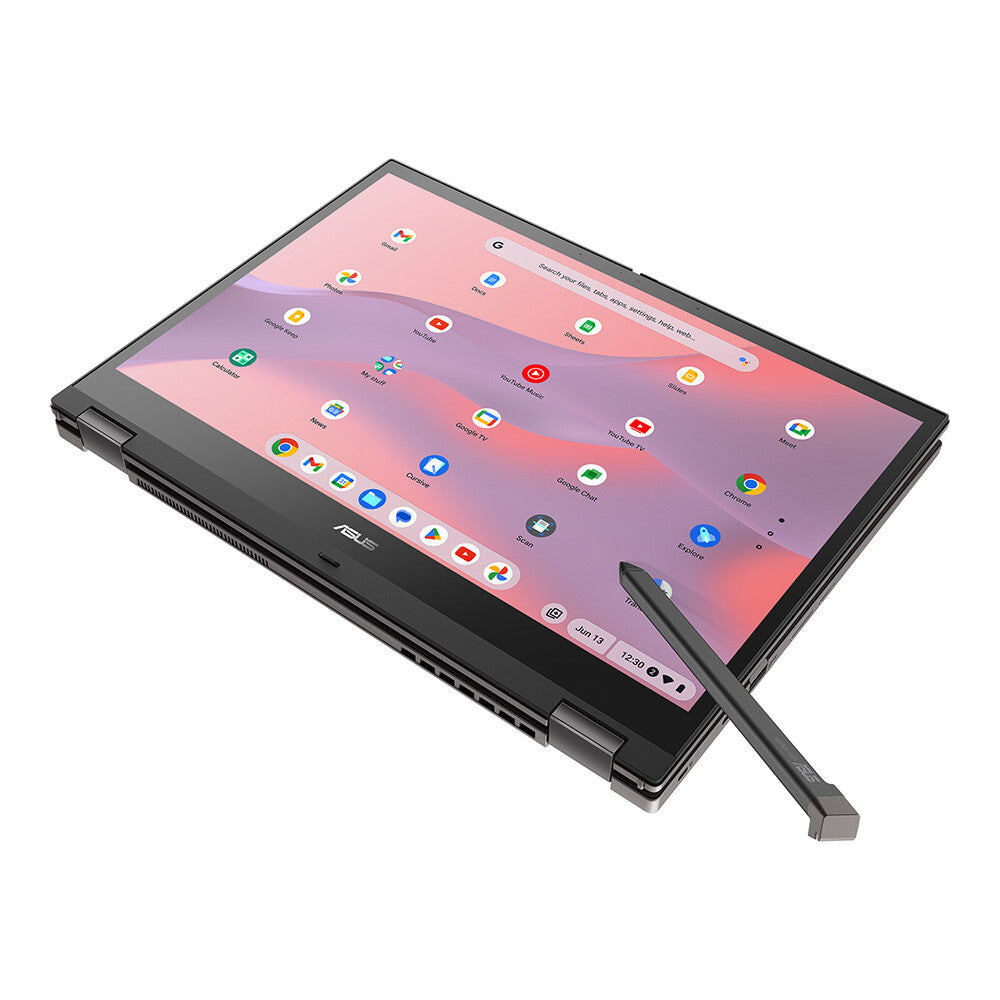 ASUS Chromebook CX34 Flip - 35.6 cm (14") - Touchscreen - Intel® Core™ i7-1255U - 8 GB LPDDR4x-SDRAM - 512 GB SSD - Wi-Fi 6E - ChromeOS - Grey