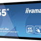 iiyama ProLite TF5539UHSC-B1AG computer monitor 139.7 cm (55") 3840 x 2160 pixels 4K Ultra HD LED Touchscreen Multi-user Black