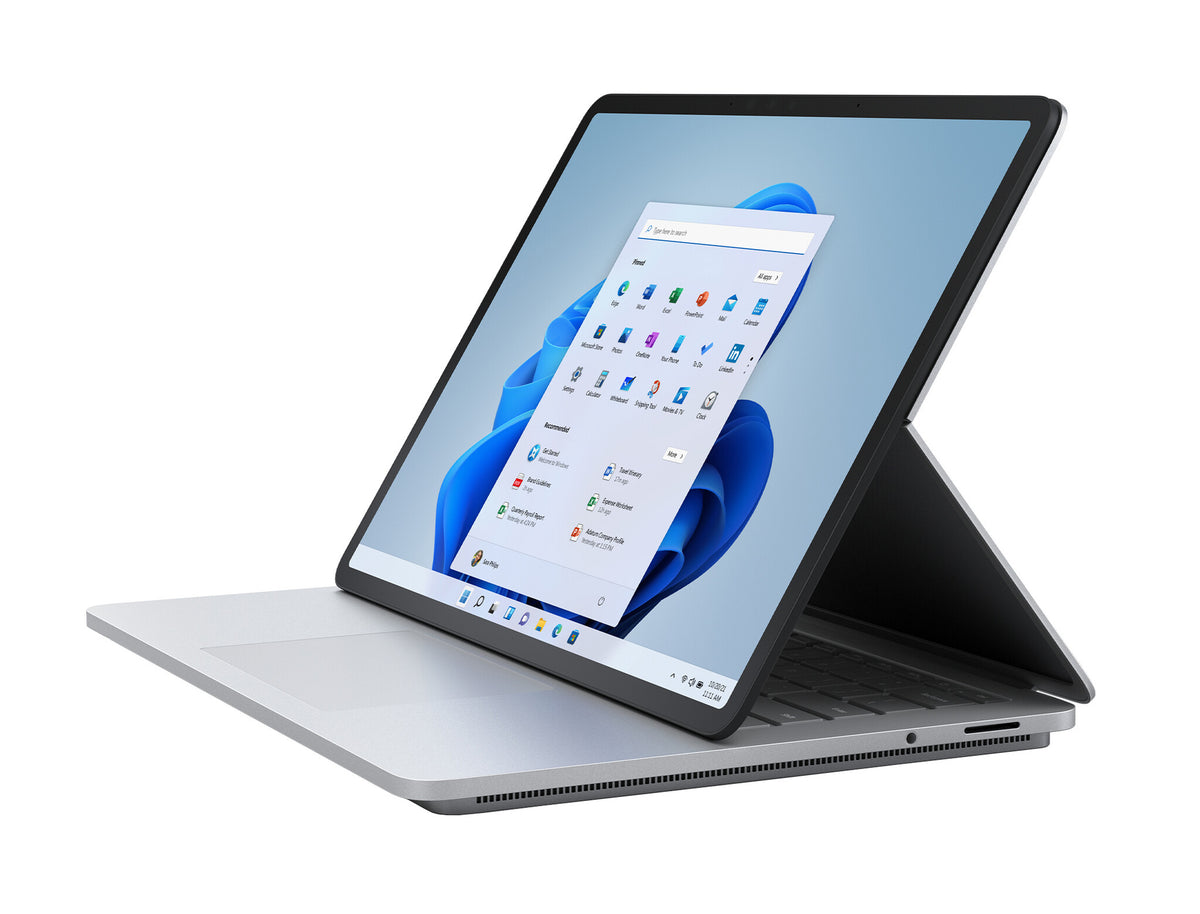 Microsoft Surface Laptop Studio Hybrid (2-in-1) - 36.6 cm (14.4") - Touchscreen - Intel® Core™ i5-11300H - 16 GB LPDDR4x-SDRAM - 512 GB SSD - Wi-Fi 6 - Windows 11 Pro - Platinum