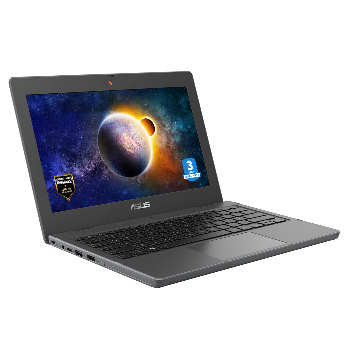 ASUS BR1100C Laptop - 29.5 cm (11.6") - Intel® Celeron® N N4500 - 4 GB DDR4-SDRAM - 128 GB SSD - Wi-Fi 6 - Windows 11 Pro Education - Grey