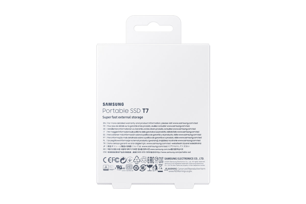 Samsung T7 1 TB Portable SSD in Red