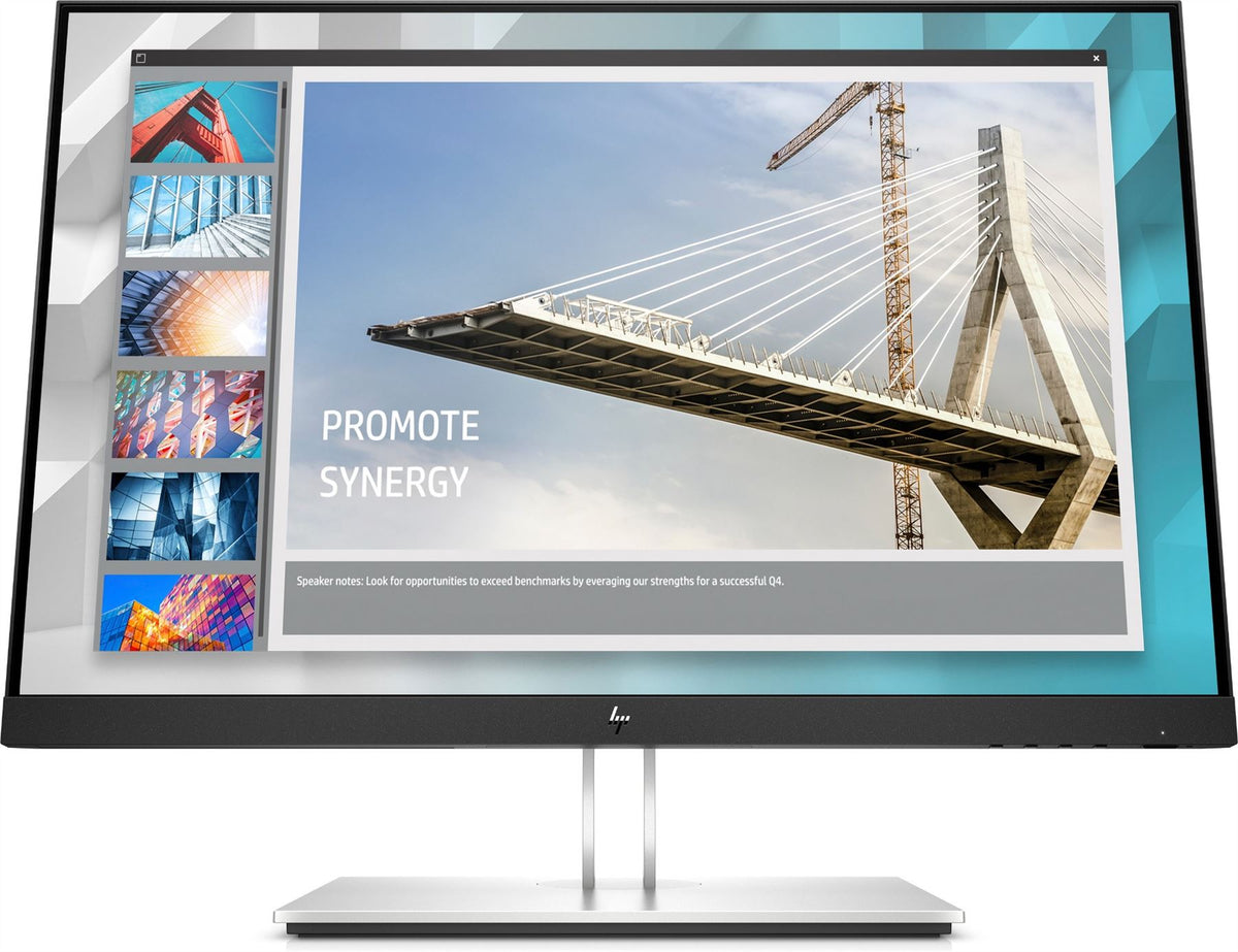 HP E-Series E24i G4 61 cm (24") 1920 x 1200 pixels WUXGA Black, Silver Monitor