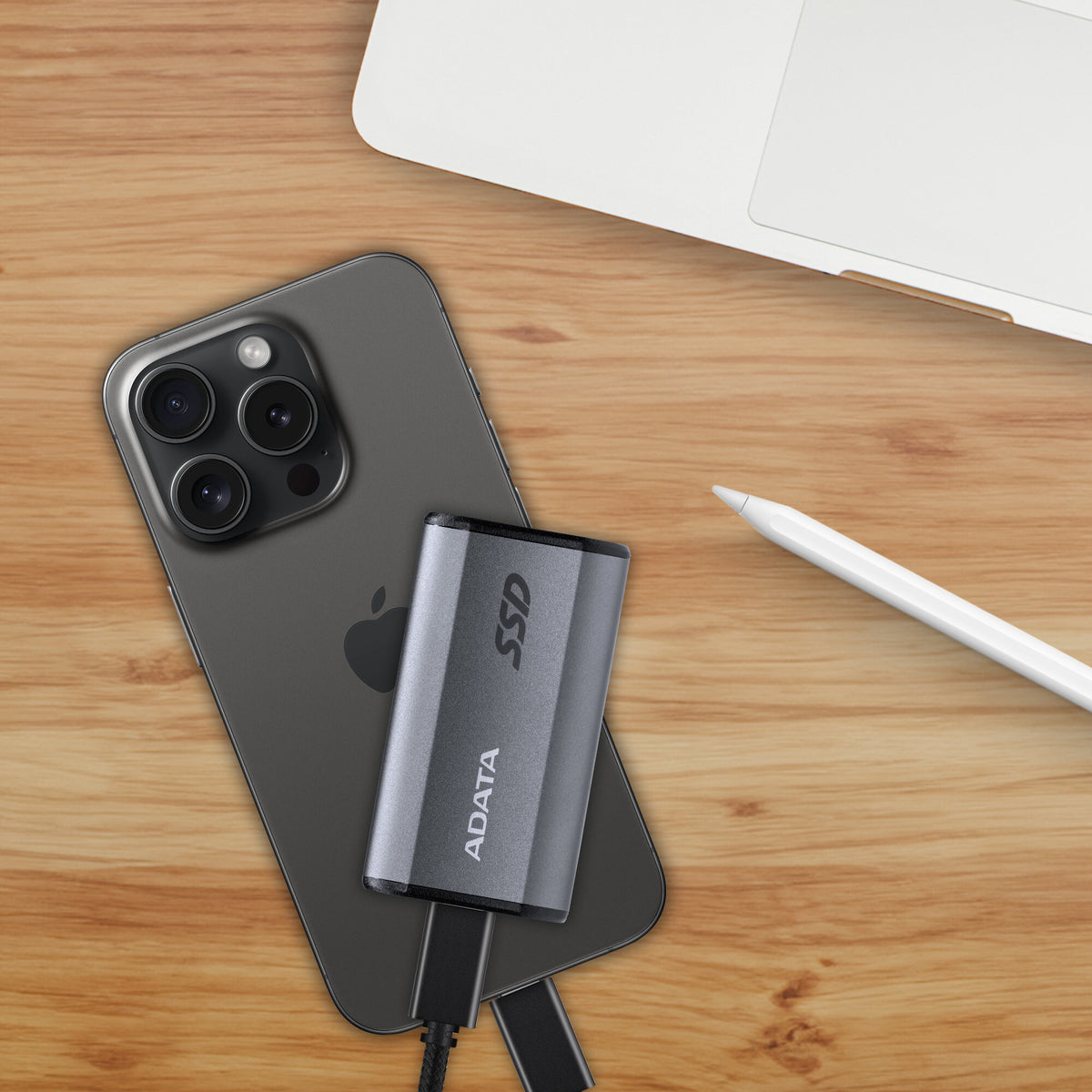 ADATA Elite SE880 - USB-C External SSD in Grey - 4 TB