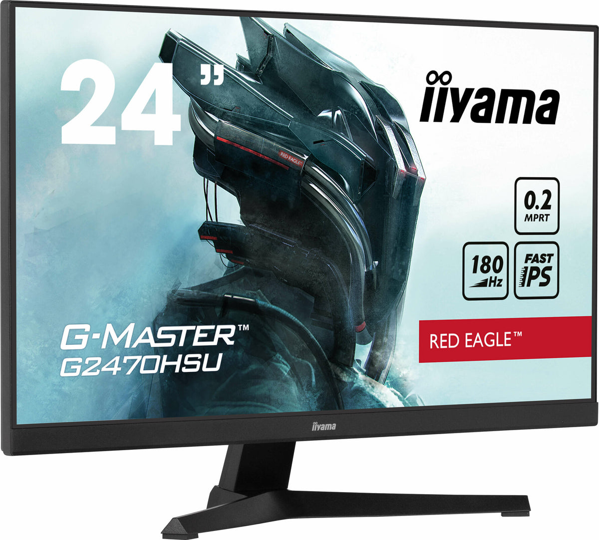 iiyama G-MASTER G2470HSU-B6 - 60.5 cm (23.8") - 1920 x 1080 pixels Full HD LCD Monitor