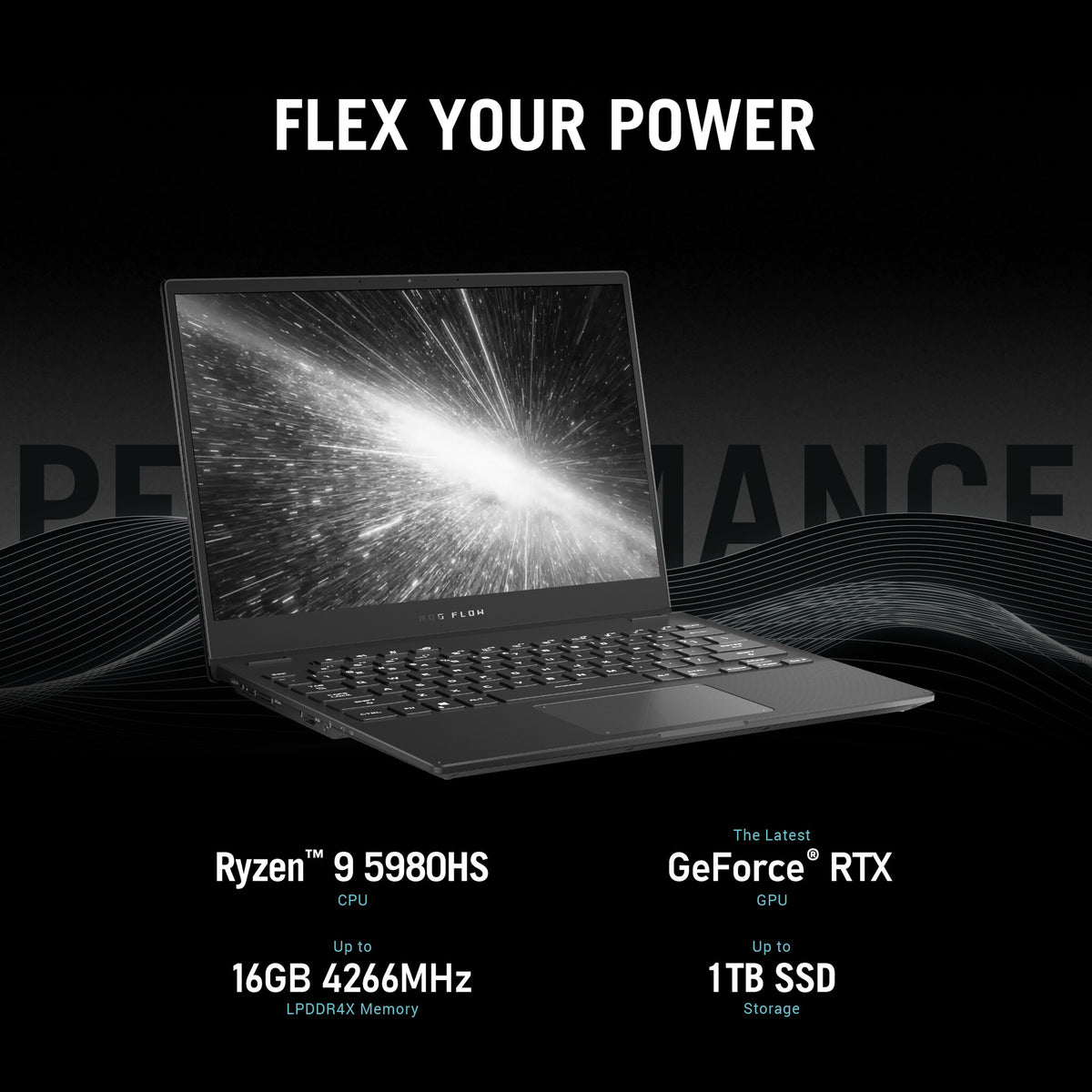 ASUS ROG Flow X13 Hybrid (2-in-1) - 34 cm (13.4") - Touchscreen - AMD Ryzen™ 9 5980HS - 16 GB LPDDR4x-SDRAM - 1 TB SSD - NVIDIA GeForce RTX 3050 Ti - Wi-Fi 6 - Windows 10 Pro - Black