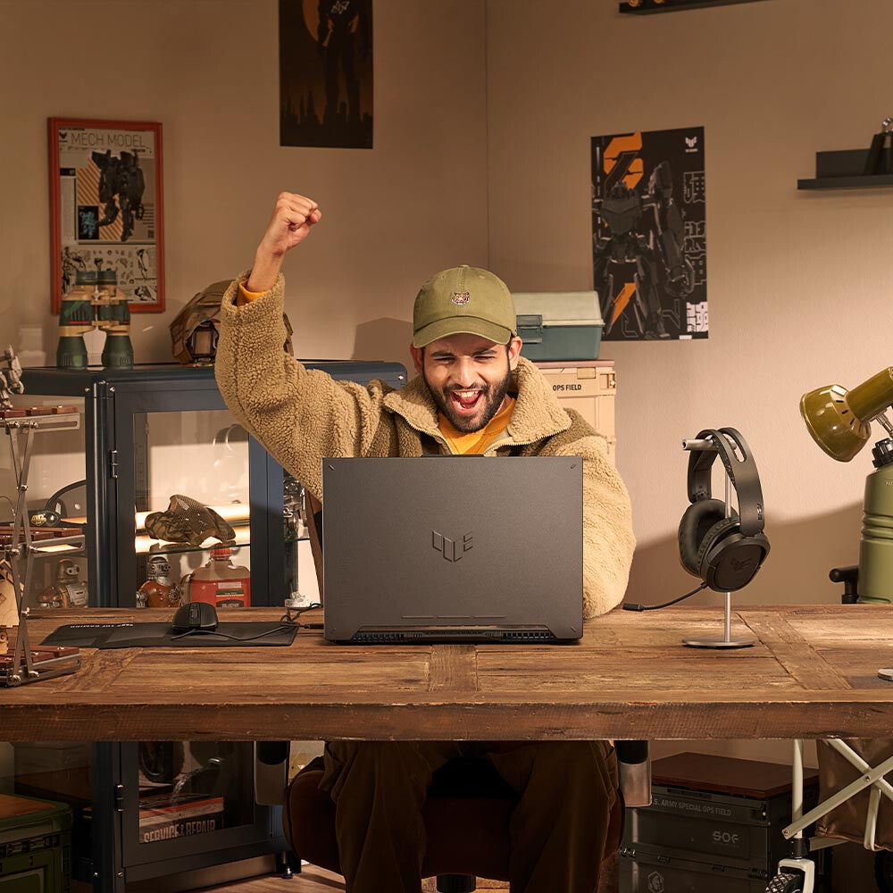 ASUS TUF Gaming A15 Laptop - 39.6 cm (15.6") - AMD Ryzen™ 5 7535HS - 16 GB DDR5-SDRAM - 512 GB SSD - NVIDIA GeForce RTX 4050 - Wi-Fi 6 - Windows 11 Home - Grey