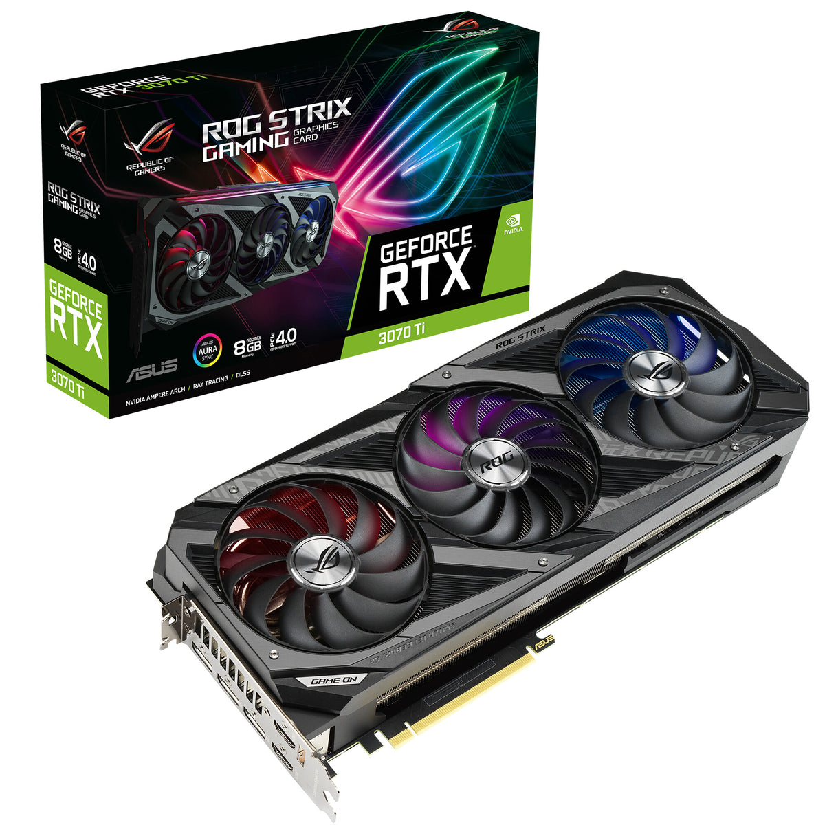 ASUS ROG STRIX GAMING - NVIDIA 8 GB GDDR6X GeForce RTX 3070 Ti graphics card