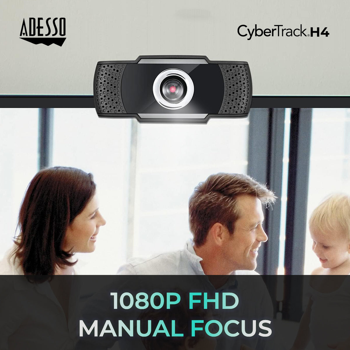 Adesso CyberTrack H4 - 2.1 MP 1920 x 1080 pixels USB webcam