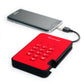 iStorage diskAshur2 - Secure Encrypted External hard drive in Red - 2 TB