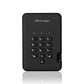 iStorage diskAshur2 - Secure Encrypted External hard drive in Black - 5 TB