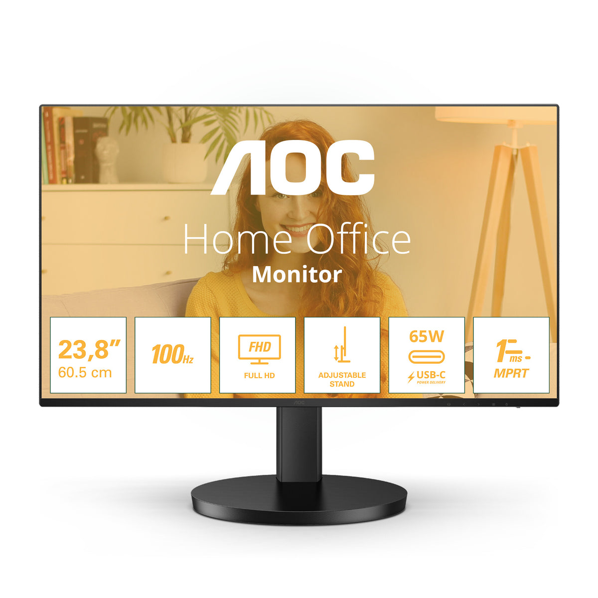 AOC B3 24B3CF2 - 60.5 cm (23.8") - 1920 x 1080 pixels Full HD LED Monitor