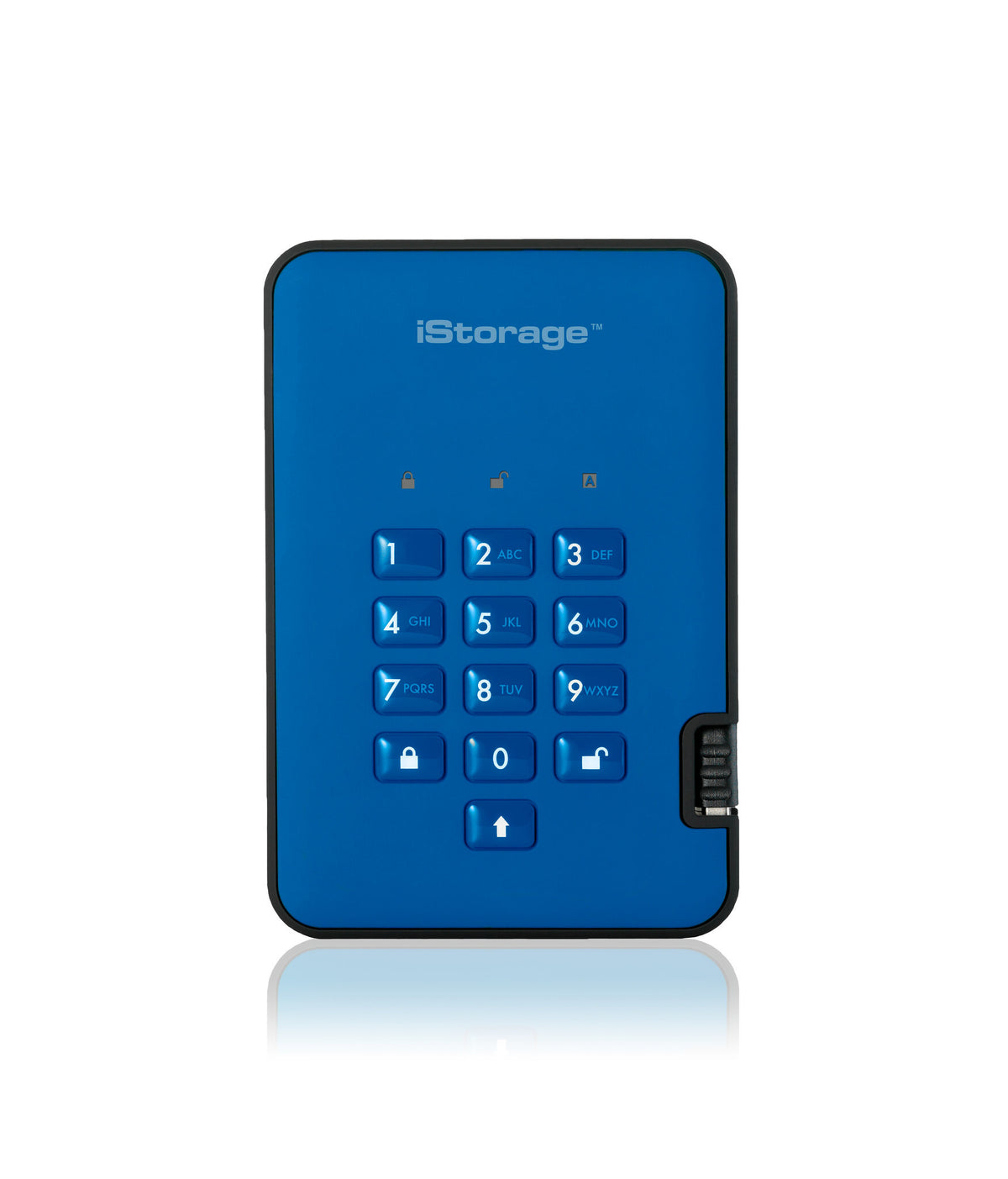 iStorage diskAshur2 - Secure Encrypted External hard drive in Blue - 2 TB