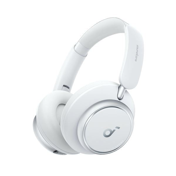 Anker Space Q45 Headphones Wired & Wireless Head-band Music USB Type-C Bluetooth White