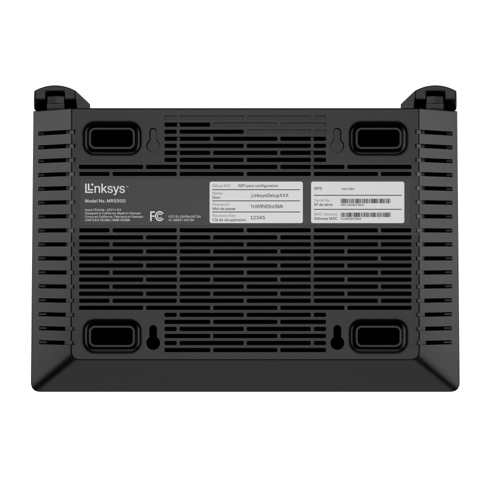 Linksys Hydra Pro 6 - Dual-band (2.4 GHz / 5 GHz) wireless router in Black