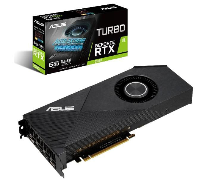 ASUS Turbo - NVIDIA 6 GB GDDR6 GeForce RTX 2060 graphics card