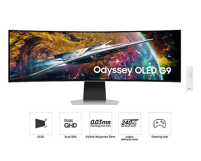 Samsung Odyssey OLED G9 - 124.5 cm (49") - 5120 x 1440 pixels DQHD OLED Monitor