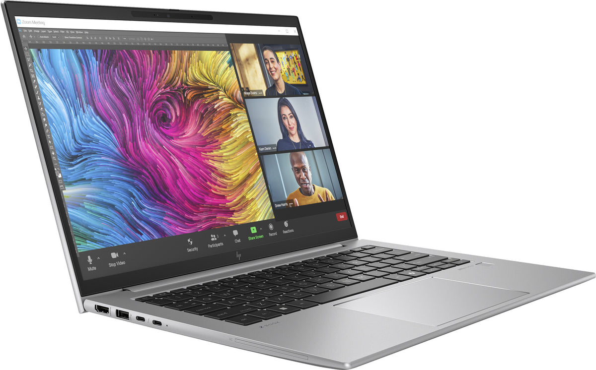 HP ZBook Firefly G11 Laptop - 35.6 cm (14") - Intel Core Ultra 7 155H - 16 GB DDR5-SDRAM - 512 GB SSD - NVIDIA RTX A500 - Wi-Fi 6E - Windows 11 Pro - Grey