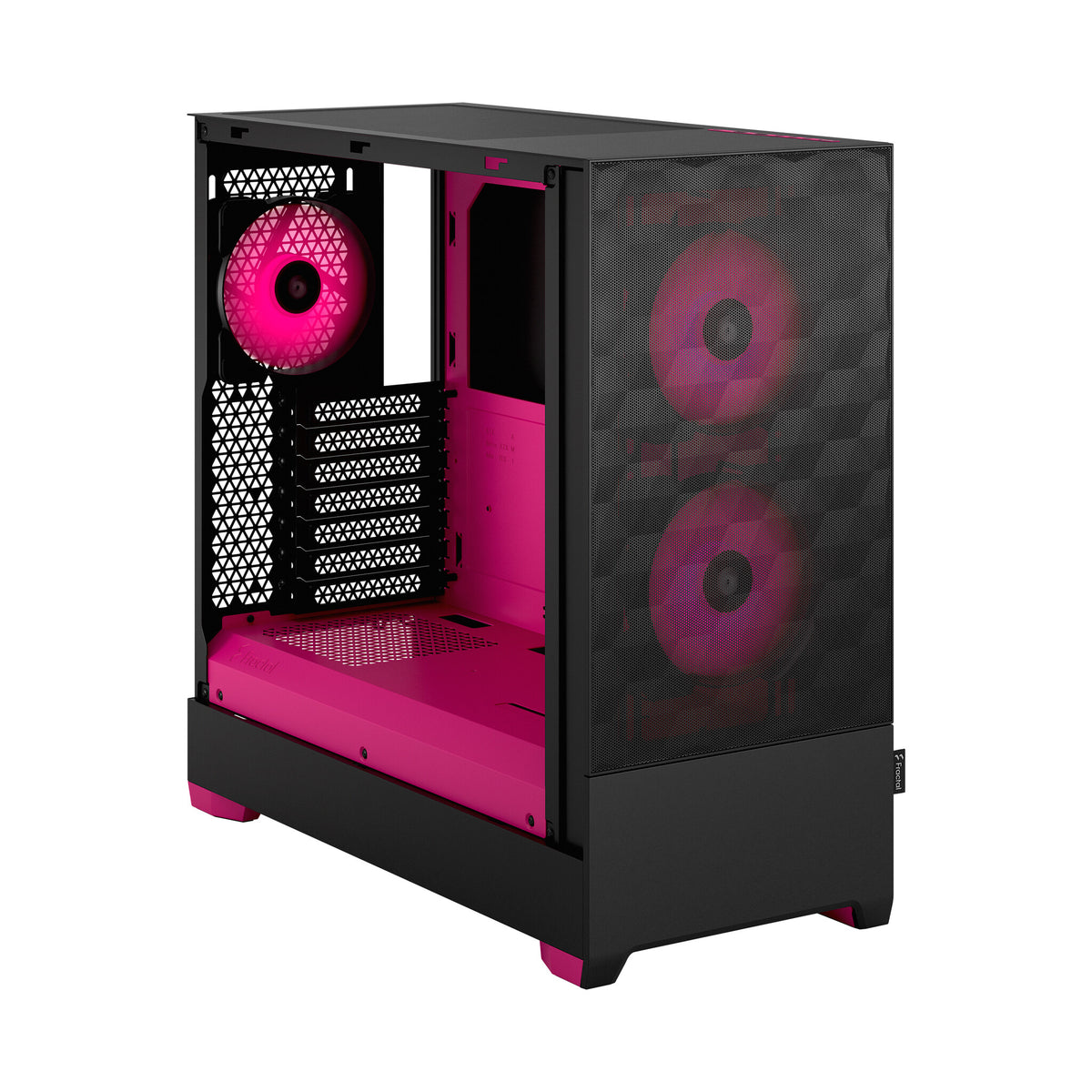 Fractal Design Pop Air - ATX Mid Tower Case in Black / Magenta