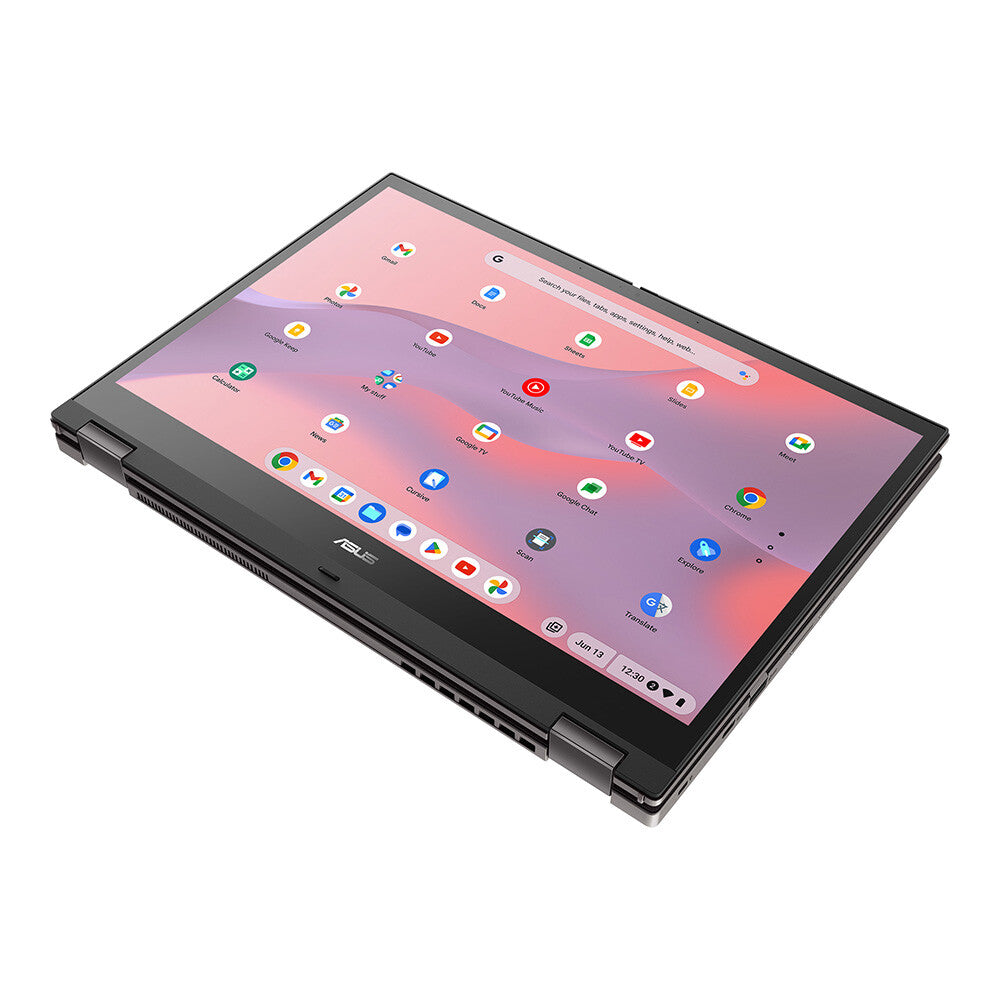 ASUS Chromebook CX34 Flip - 35.6 cm (14") - Touchscreen - Intel® Core™ i7-1255U - 8 GB LPDDR4x-SDRAM - 512 GB SSD - Wi-Fi 6E - ChromeOS - Grey